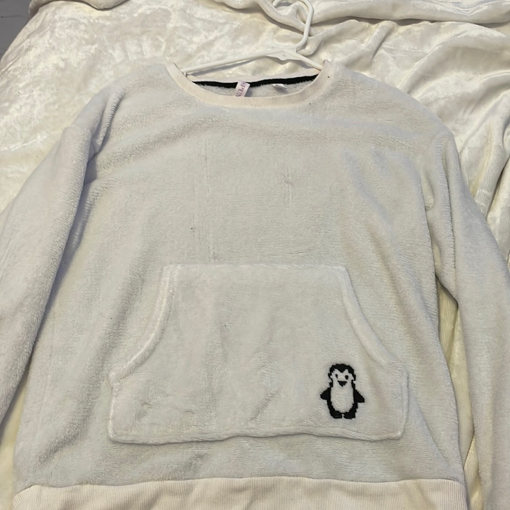 White Penguin Soft Sweater